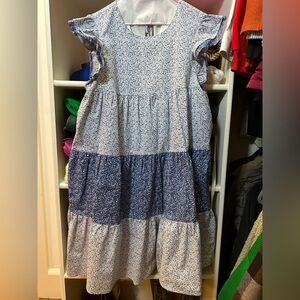 English Factory Blue and White floral mini dress from ShopBop